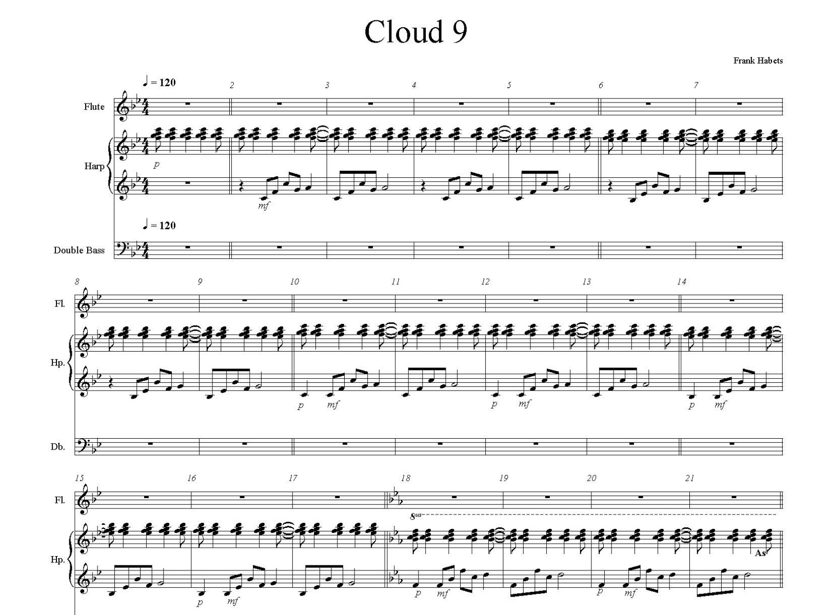 Cloud 9(complete) - partituur